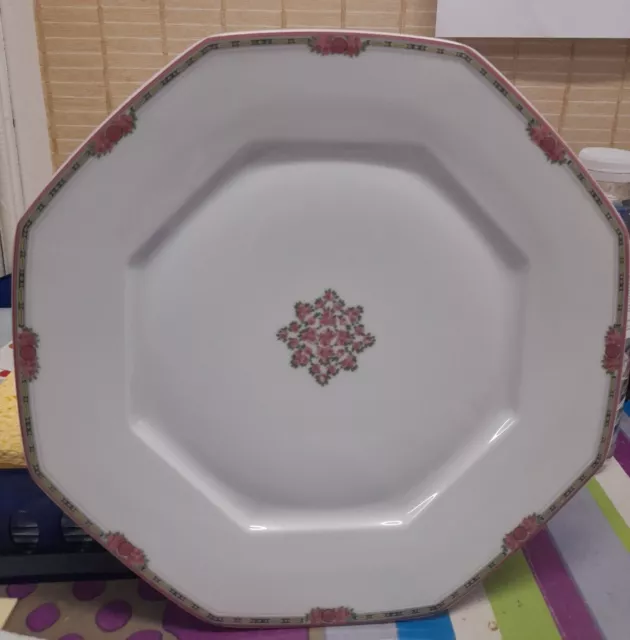 Assiette Octogonale Plate Ch.field.havilland Decor Pyramide 26 Cm