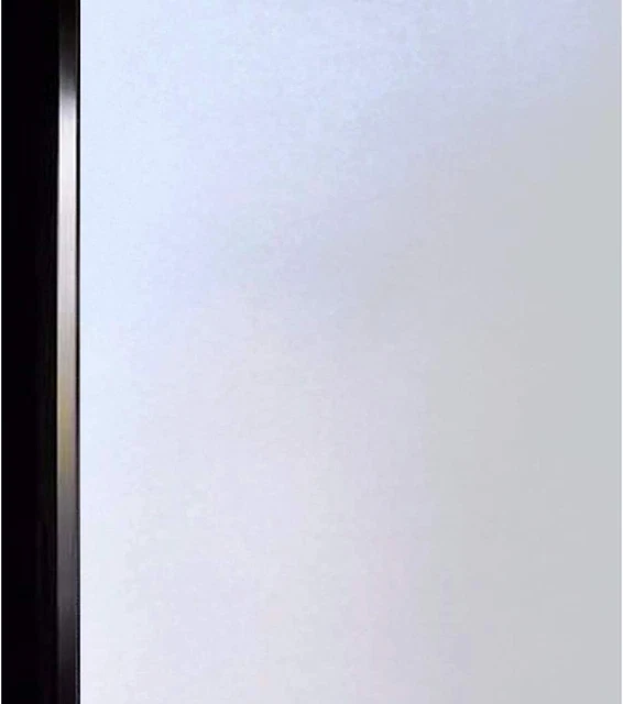 Privacy Window Film Frosted Glass Film Matte White Static Cling Glass Film No Gl