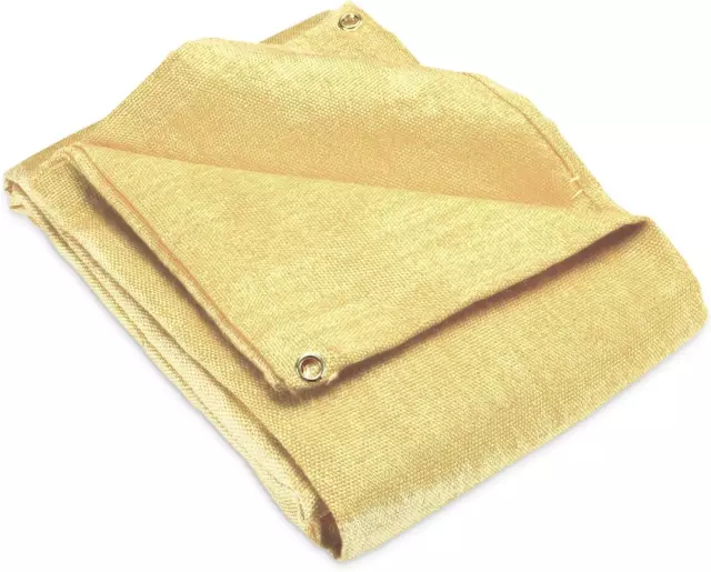 Fiberglass 4' x 6' Welding Blanket, Cover, Retardant | Fireproof. Thermal Brass