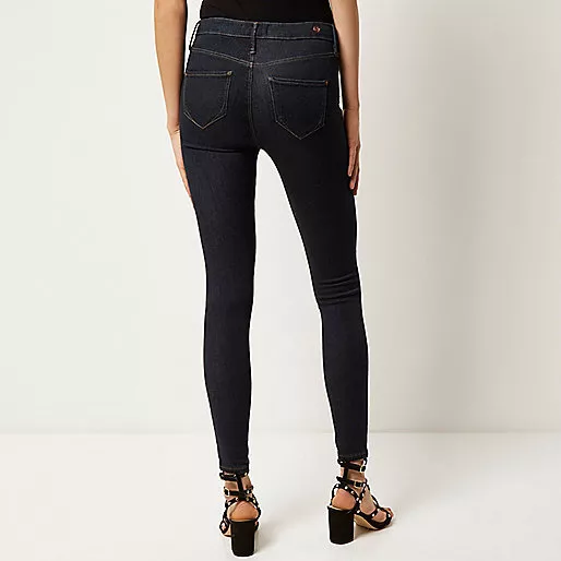 Ex-River Island Dark Blue Molly Jeggings 2