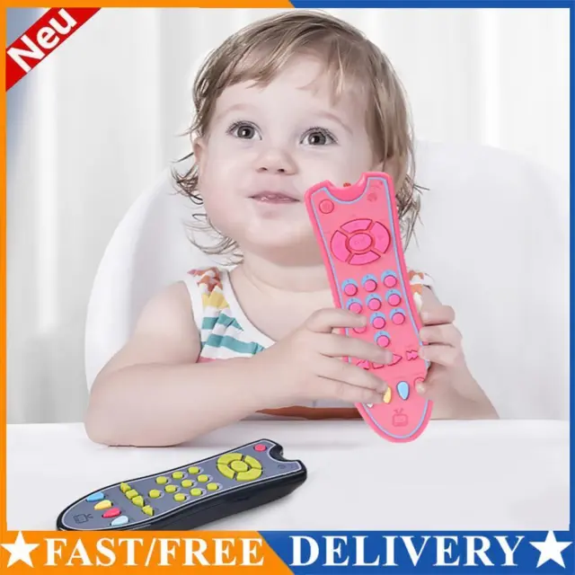 Simulation TV Remote Control Toy 3 Language Modes Interactive Preschool Learning