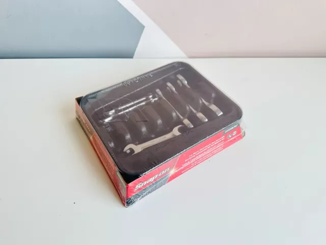 *NEW* Snap On 7-pc Flank Drive® 0° Offset Short Combination Wrench Set OXKRM707