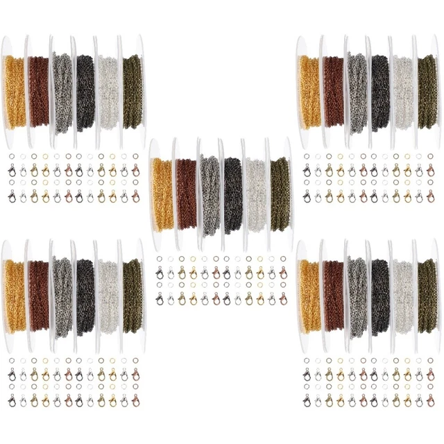 5 juegos de anillos extensores de pulsera extensores extensores abiertos de salto