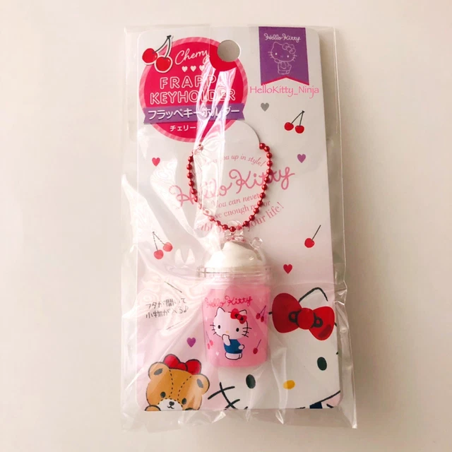 Sanrio Hello Kitty Frappe Charm Keychain Key holder Kawaii Japan US Seller