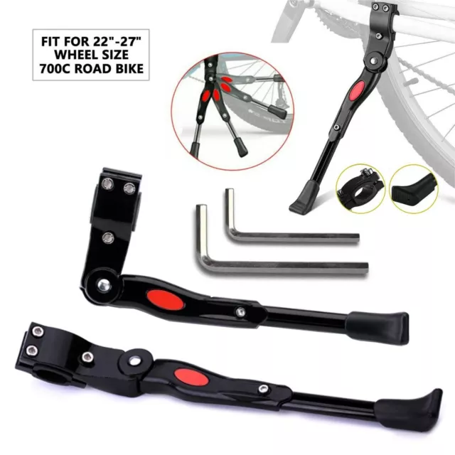 Bicycle Stand Prop Side Rear Kickstand Heavy Duty Adjustable Mountain Bike UK