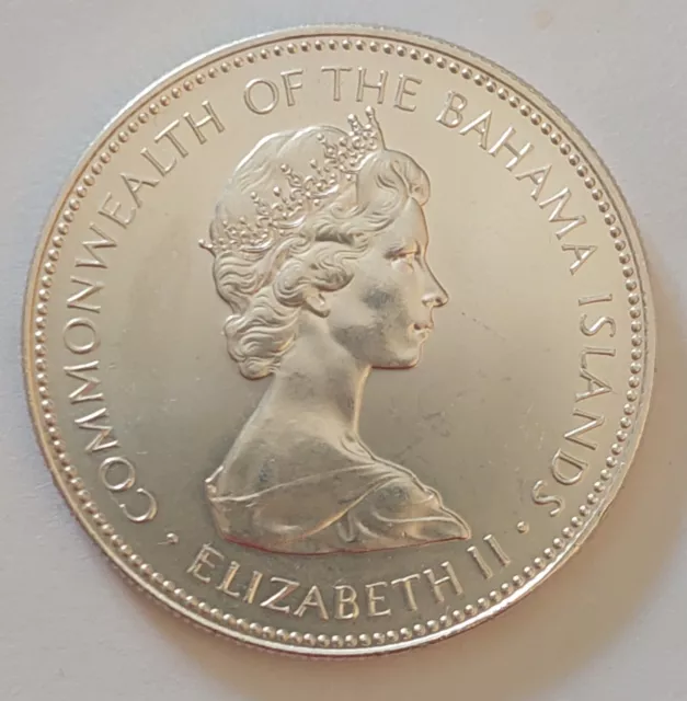 münzen 1Dollar Bahamas von 1972 Sterlingsilber  16 g super Münze günstig...