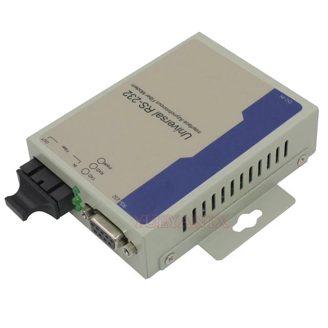 Etic Serial Modem INDUSTRIAL BIDIRECTIONAL RS232 Optical MODEM Serial to Fiber Converter ...
