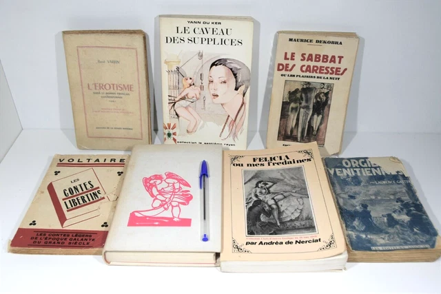 ( EROTIQUE )  Lot de Romans - MASOCHISTE - Libertins - X    (=  6 Livres )