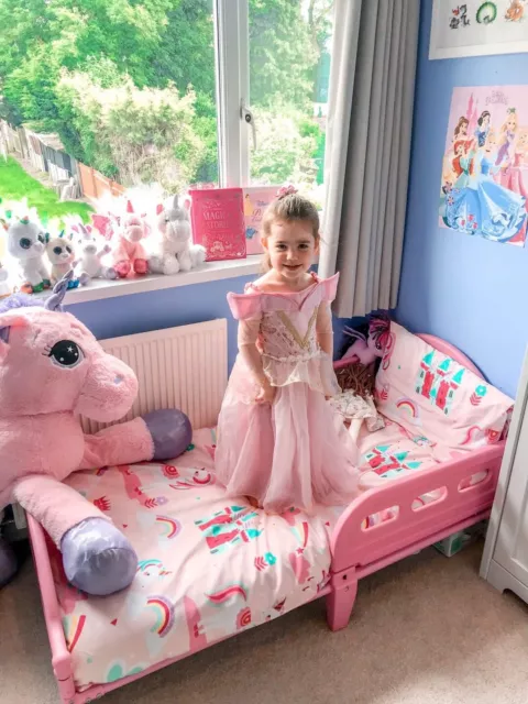 Duvet Cover & Pillowcase Set Magic Unicorn Fairy Princess Girls Kids Bed Bedding 3