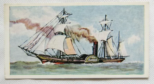 1961 Cooper's Tea card Transport through the ages No. 27 early steamship