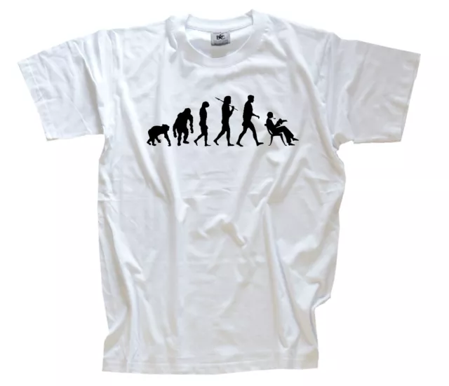 Edizione Standard Buecherwurm Evolution Leggere Libro Libri T-Shirt S-XXXL