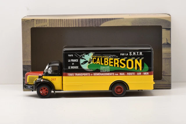 Modèle Réduit Berliet Calberson 1955 1/43 - Camion Déménagement, édition IXO Altaya, état Proche Neuf