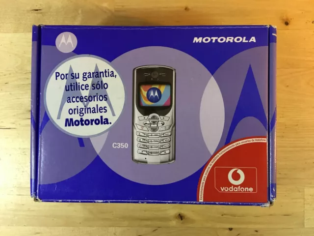 Motorola C350 41D12 Gsm Telefono Movil Mobile Cellular Gsm Vintage New Nuevo