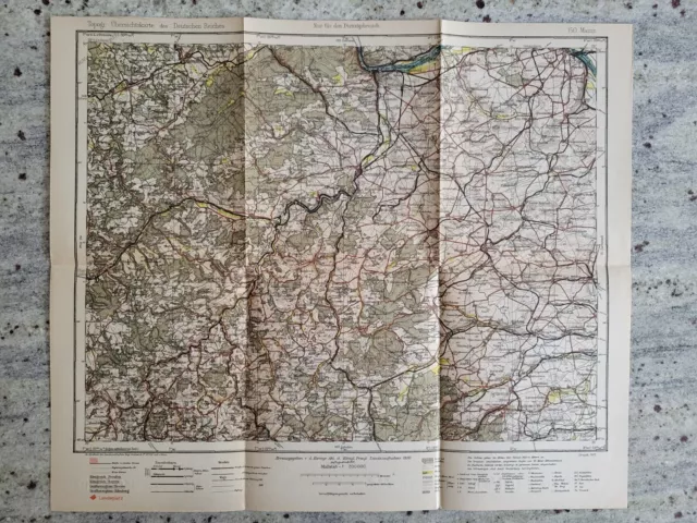 Mainz Nr. 150 Topographische Übersichtskarte des Deutschen Reiches 1:200.000