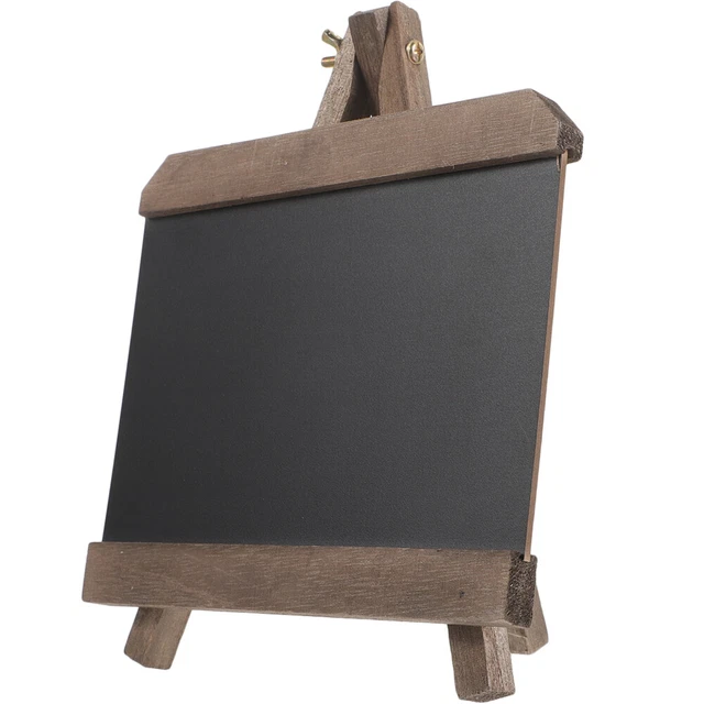 Lot De 2 Tableaux Noirs A4 Avec Support Bois - Ardoise Acrylique Double Face Pour Café, Mariage, Fête