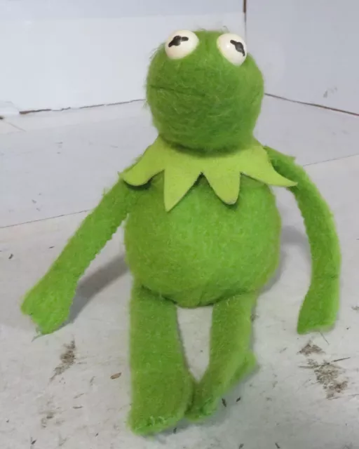 VINTAGE 1979 KERMIT THE FROG Muppet Sad Beanbag Plush Fisher Price