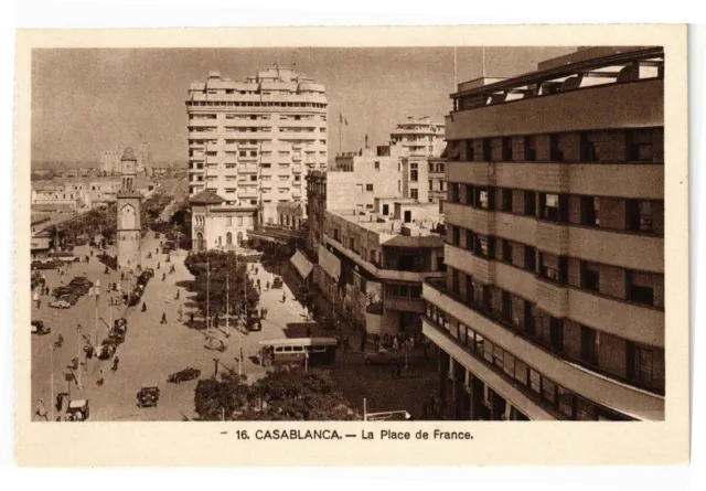 CPA AK MAROC CASABLANCA - La Place de France (190066)