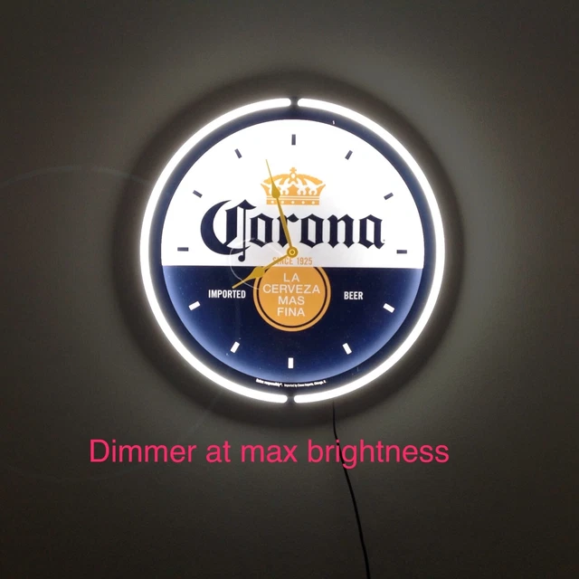 Corona Beer Imported Mexico Large 17" LED Light Up Wall Clock