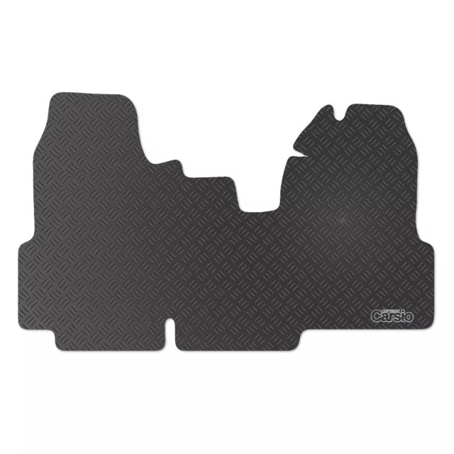 Carsio Rubber Tailored Cab Floor Mats for Ford Transit MK7 Van 2006 to 2014