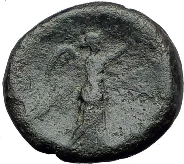 PERGAMON in Mysia Genuine  133BC Authentic Ancient Greek Coin ATHENA NIKE i62825