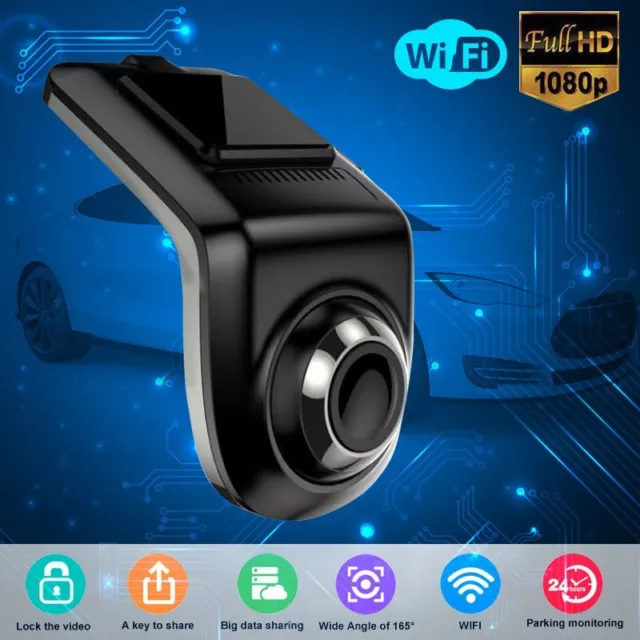 1080P HD Hidden Car Camera DVR Dash Cam Recorder with WiFi G-sensor Parking Mode
