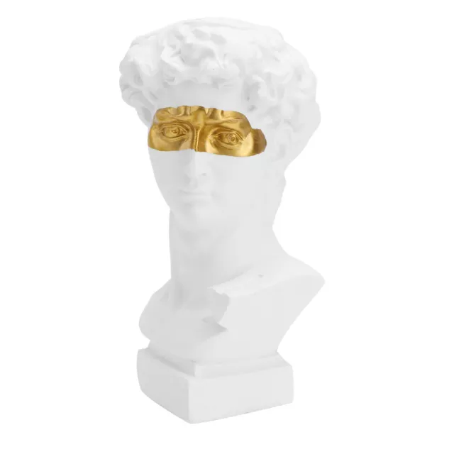 Greek Statue Face Planter Roman David Bust Figurine Indoor Plant Pot-XL