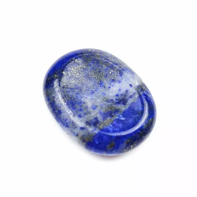 Natural Lapis Lazuli Thumb Worry Pocket Palm Stones Chakra Crystal Therapy Reiki