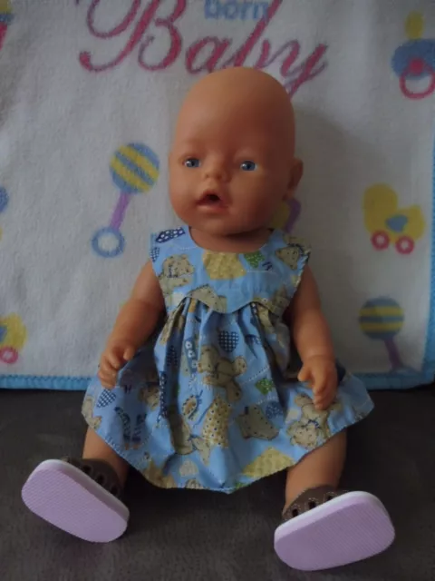Baby Born (43 cm) - Sommerkleid  und Sommer- Sandalen -  Kleid Zapf Creation