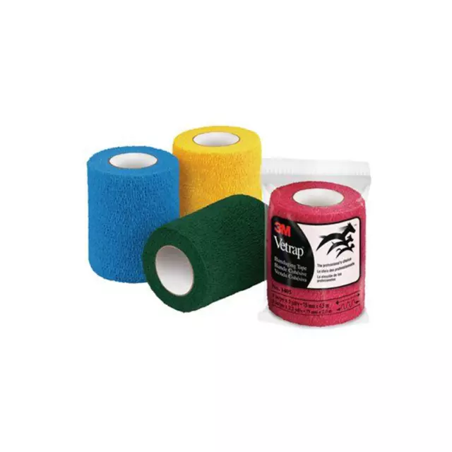 3M Vetrap Bandaging Tape Pack, 1405PACK, 3" x 5 yd