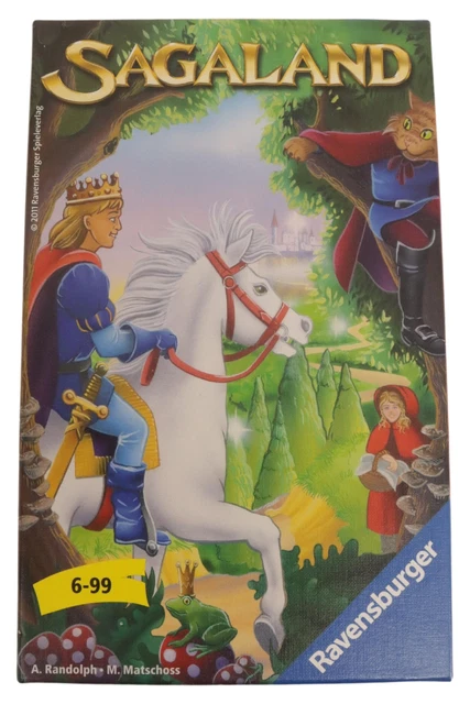 Ravensburger 23318 - Sagaland, Mitbringspiel für 2-4 Spieler, Kinderspiel ab 6