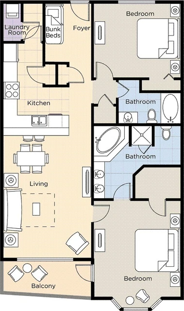 Wyndham Panama City Beach 2 Br Deluxe, Sleeps 8, 3 Nights, May 1 - 4