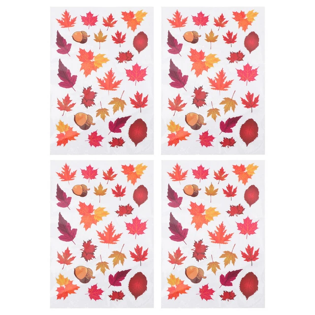 4pcs Stickers Délicats Maple Leaf Stickers Pretty Maple Stickers Premium