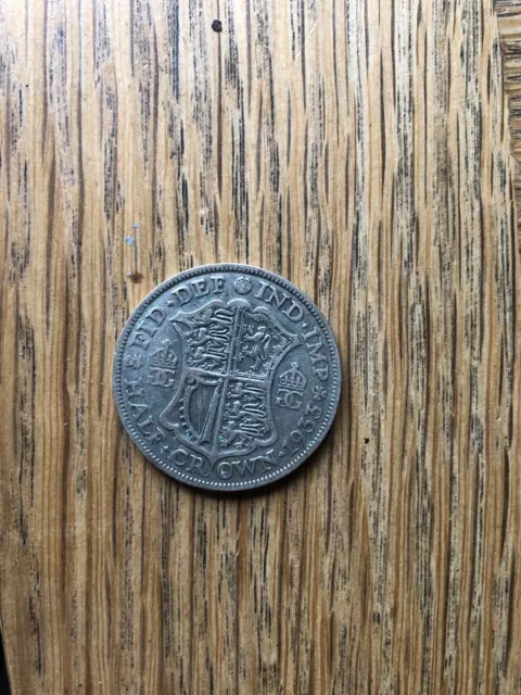 1933 George V Silver Half Crown (2/6) Coin.