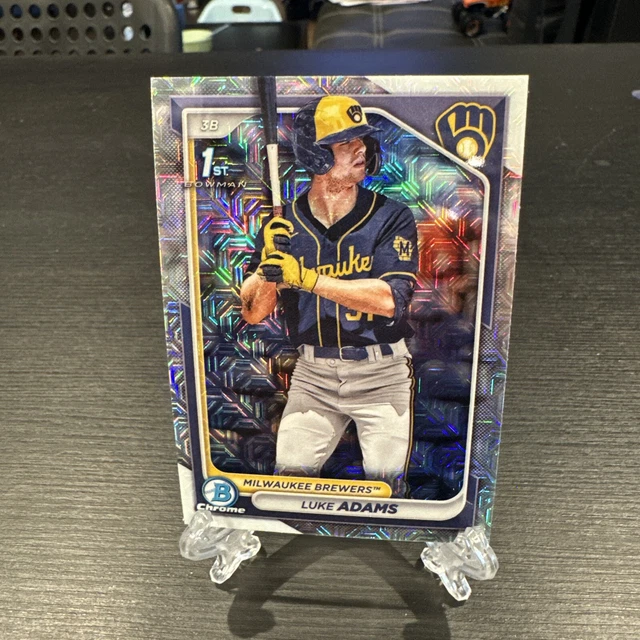 2024 BOWMAN CHROME Mega Box Mojo Luke Adams 1st Milwaukee Brewers 2.50