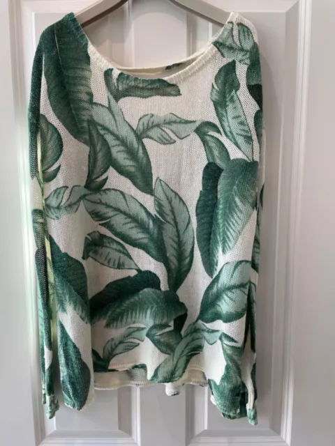 Show me your mumu Palm leaf design jumper