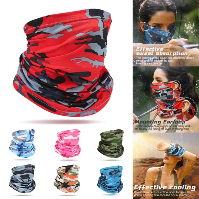 Bandana Face Mask Neck Gaiter Tube Scarf Outdoor Sports Fishing Cycling Headwear