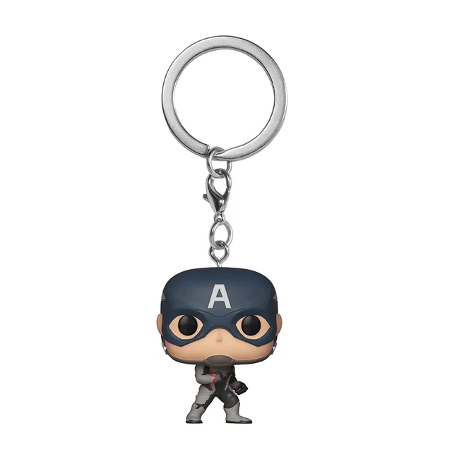 Funko Pop! Keychains: Avengers Endgame - Captain America, Multicolor, One-Size