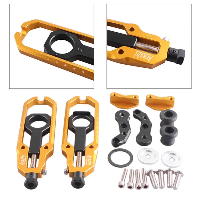 Tensionatore Regolatore Catena Posteriore Moto per Suzuki GSXR1000 2009-2013 Oro