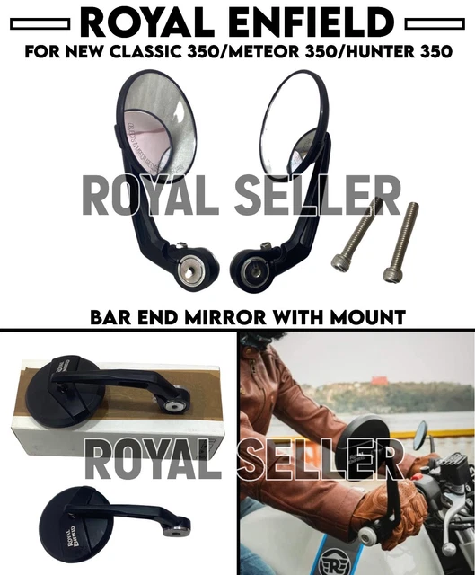 ROYAL ENFIELD NEW Classic 350/Meteor & Hunter 350 "BAR END MIRROR WITH