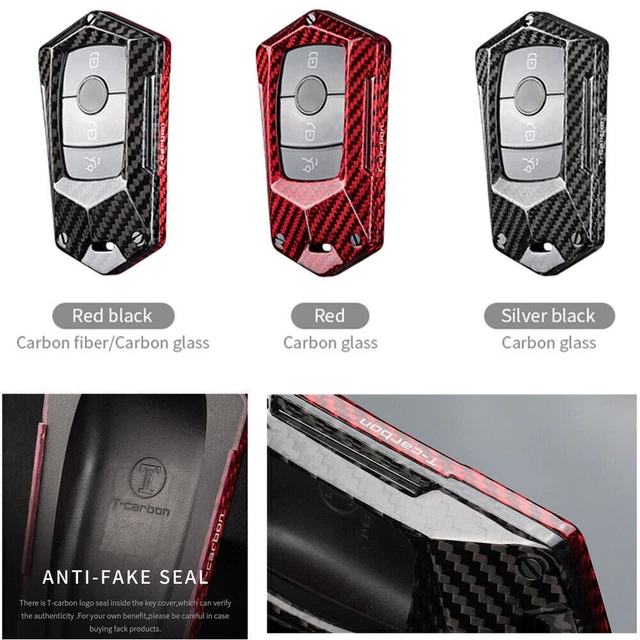 Carbon Fiber Smart Key Fob Case for Mercedes E-Class 17-up S-Class Sedan 2018+ S