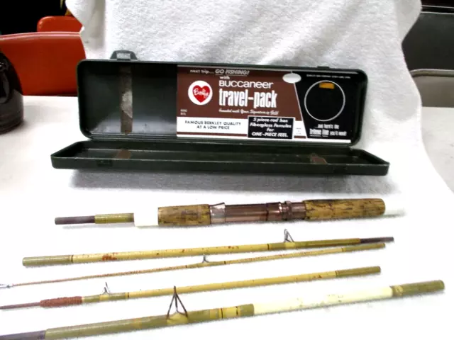 VINTAGE BERKLEY B6F 8' Buccaneer 6 PC Fly Fishing Rod Travel Pack Made in  USA $75.95 - PicClick