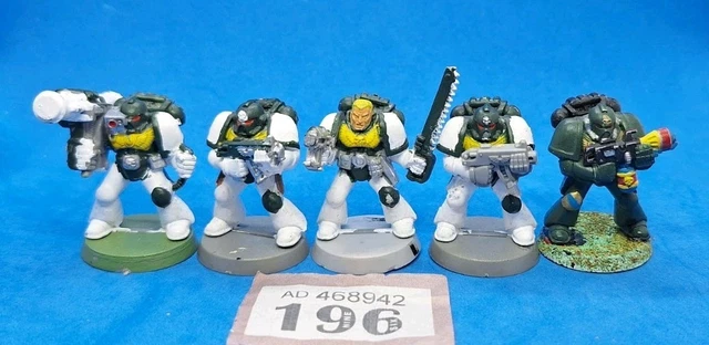 5 Figs Space Marines Chaos Warhammer 40K - P-00JJF - Possédés Plastique (Occasion)