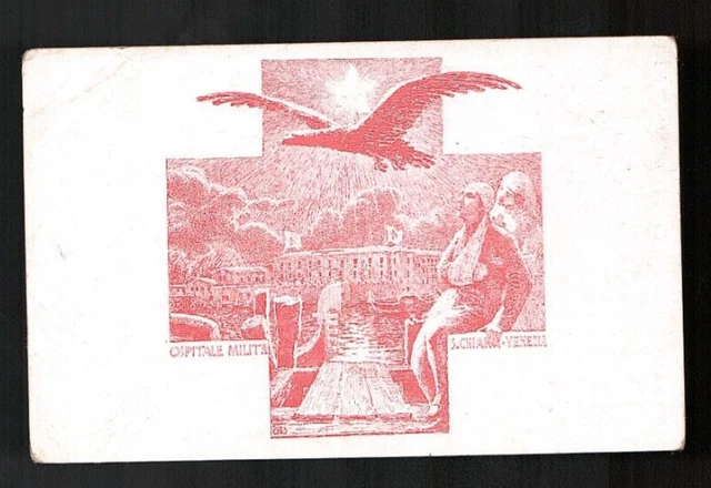 Cartolina Militare Non Viaggiata Ospitale Militare S. Chiara Venezia