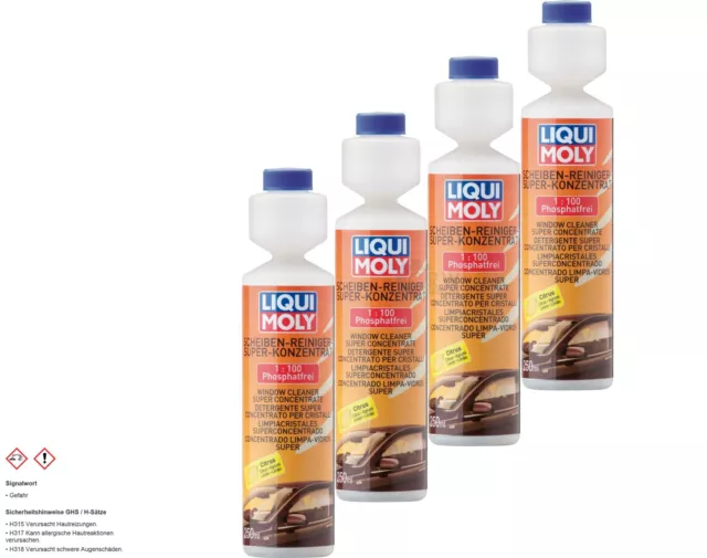 4x Liqui Moly Scheibenreiniger Super Konzentrat Scheibenreinigung 250 ml