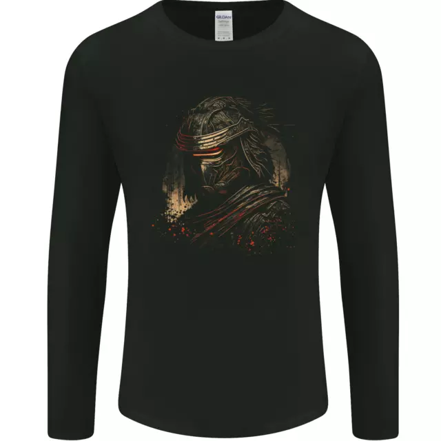 Samurai Assassin Japanese Fantasy Warrior Mens Long Sleeve T-Shirt