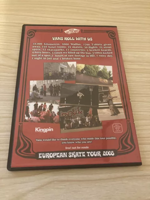 Rare vintage Vans Roll with Us DVD 2008 - Skateboarding DVD 3