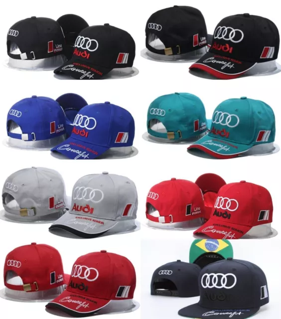 Adults Unisex F1 Team Racing Audi Adjustable Hat Caps3