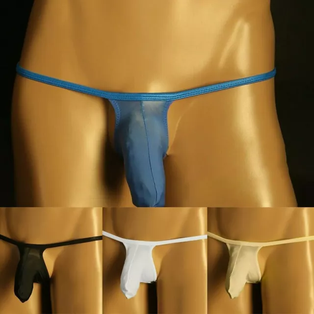 Men's Sexy Front Open Hole Modal Cotton Penis Sheath Cock Glove Bikini  Underwear