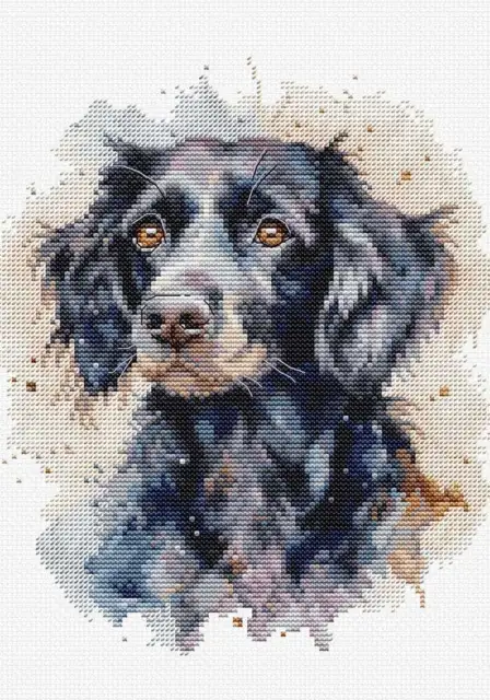 Cross Stitch Kit with Hoop Included Luca-S - BC213 The Border Collie