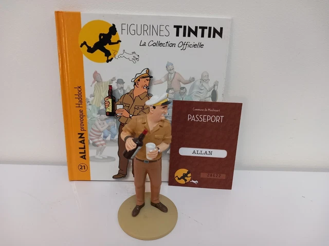 Figura TF1 De Colección Tintín En Resina - Allan Provocando A Haddock Moulinsart 42233 2022 4223300000006